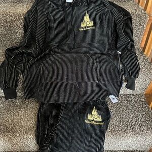 Disney Black and Gold Velour Tracksuit